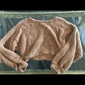 Brown Fluffy Sweater